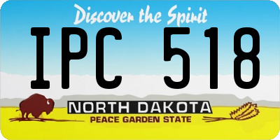ND license plate IPC518