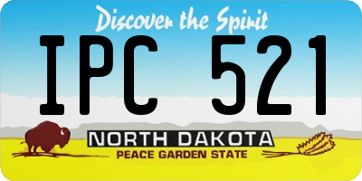 ND license plate IPC521