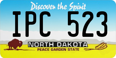 ND license plate IPC523