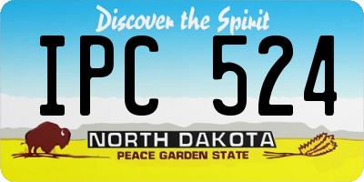 ND license plate IPC524