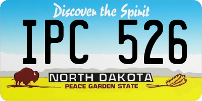 ND license plate IPC526