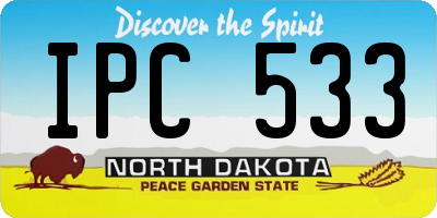 ND license plate IPC533