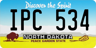 ND license plate IPC534