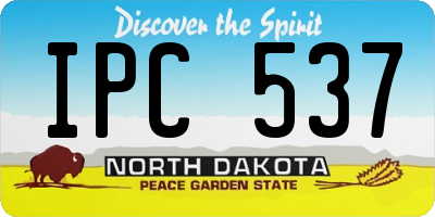 ND license plate IPC537