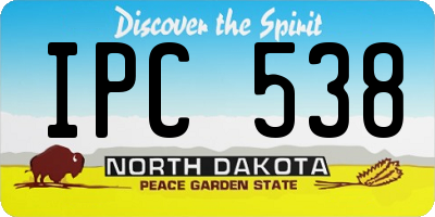 ND license plate IPC538
