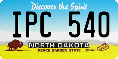 ND license plate IPC540