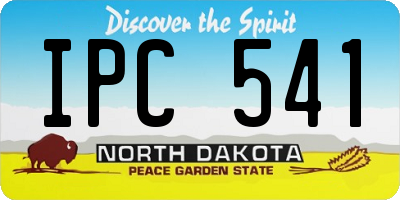 ND license plate IPC541