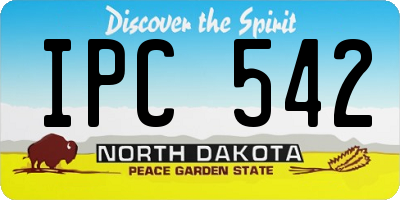ND license plate IPC542