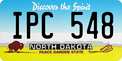 ND license plate IPC548