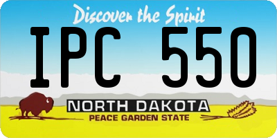 ND license plate IPC550