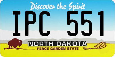 ND license plate IPC551