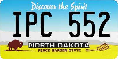 ND license plate IPC552