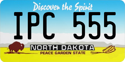 ND license plate IPC555