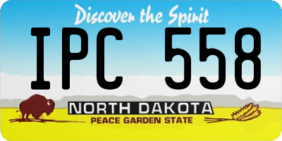 ND license plate IPC558