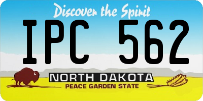 ND license plate IPC562