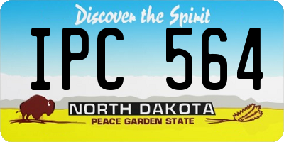 ND license plate IPC564
