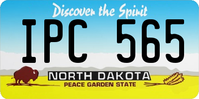 ND license plate IPC565
