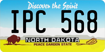 ND license plate IPC568