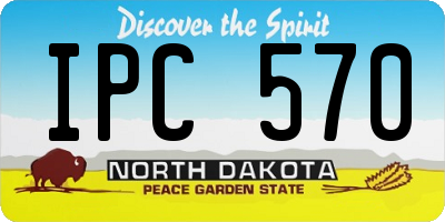 ND license plate IPC570