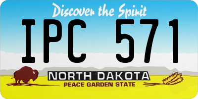 ND license plate IPC571