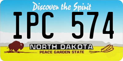 ND license plate IPC574