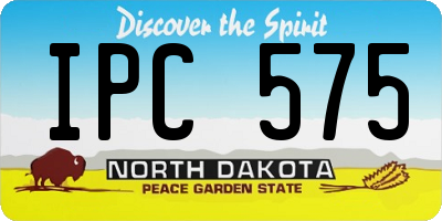 ND license plate IPC575