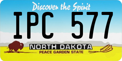 ND license plate IPC577