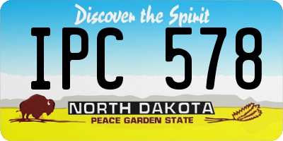 ND license plate IPC578