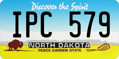 ND license plate IPC579