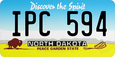 ND license plate IPC594