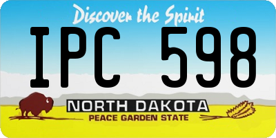 ND license plate IPC598