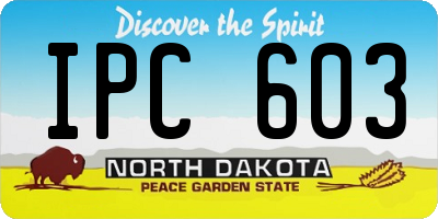ND license plate IPC603