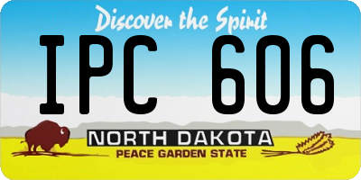 ND license plate IPC606