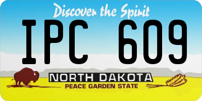 ND license plate IPC609
