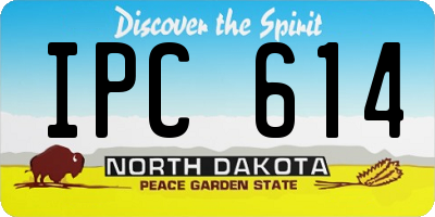 ND license plate IPC614