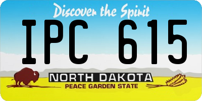 ND license plate IPC615