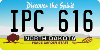 ND license plate IPC616