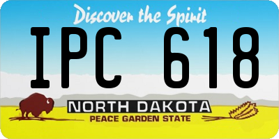 ND license plate IPC618