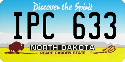 ND license plate IPC633