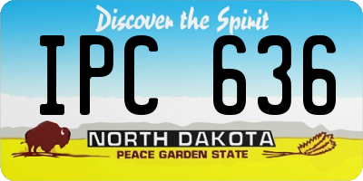 ND license plate IPC636