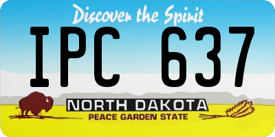 ND license plate IPC637