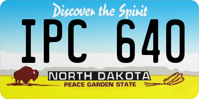ND license plate IPC640
