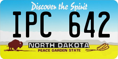 ND license plate IPC642