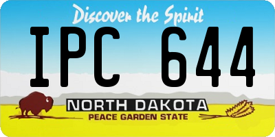 ND license plate IPC644