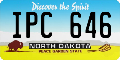 ND license plate IPC646