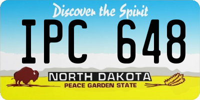 ND license plate IPC648