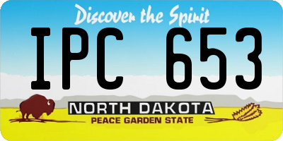 ND license plate IPC653