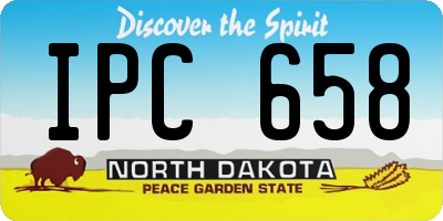 ND license plate IPC658