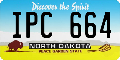ND license plate IPC664
