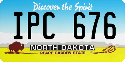 ND license plate IPC676